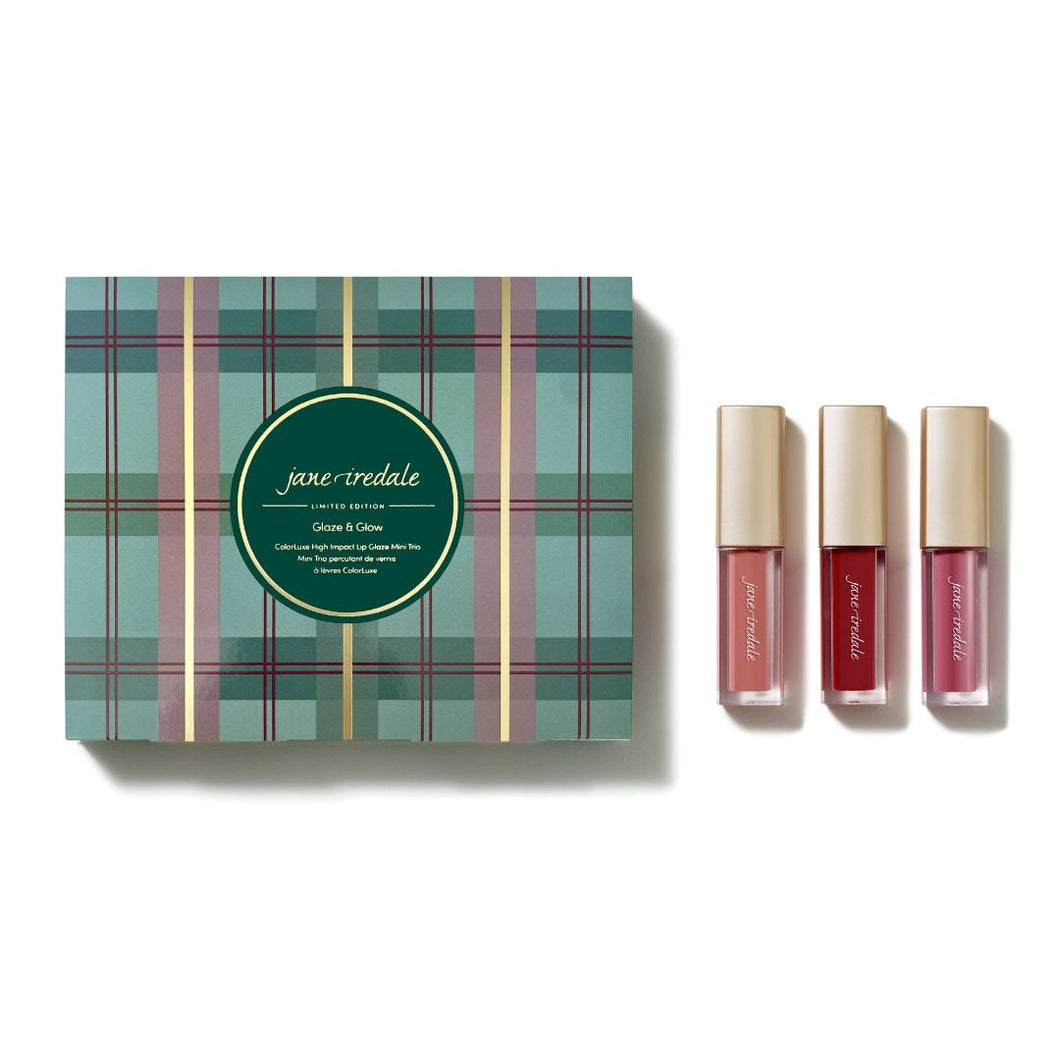 Jane Iredale - Glaze & Glow Colorluxe High Impact Lip Glaze Mini Trio