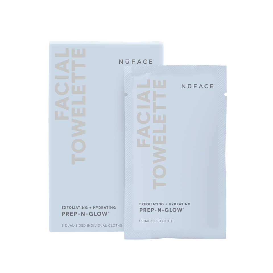 NuFACE - Prep-N-Glow® - Exfoliating & Hydrating Facial Wipes