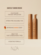 Load image into Gallery viewer, NUDA - Self Tanning Mousse - Medium 190ml
