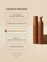 Load image into Gallery viewer, NUDA - Self Tanning Mousse - Medium 190ml
